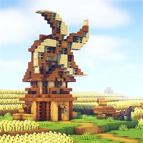 Minecraft Medieval Windmill | Minecraft farm, Minecraft houses, Minecraft castle