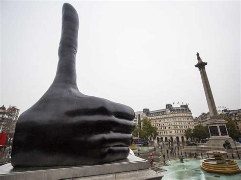 Fourth Plinth: David Shrigley’s giant thumbs up ‘Really Good’ unveiled ...