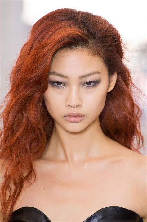 Hoyeon Jung on the runway at Louis Vuitton. Photo: Imaxtree. Asian Red ...