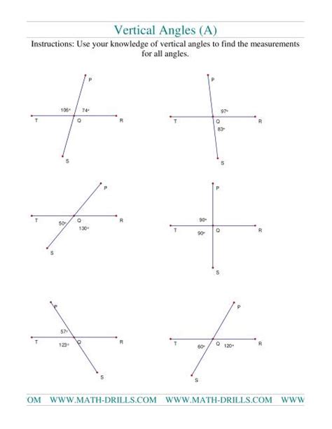 Vertical Angles (A)