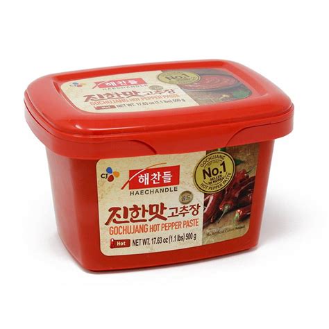 CJ Haechandle Gochujang, Hot Pepper Paste, 500g (Korean Spicy Red Chile Paste, 1.1 lb.) 1.1 ...