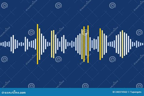 Audio Waveform Simple Pattern Stock Vector - Illustration of player ...