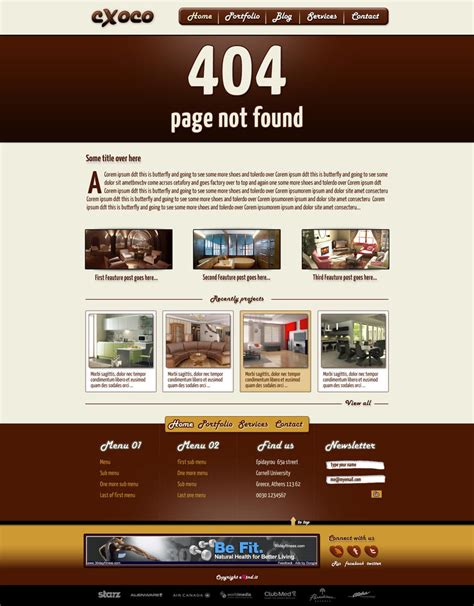 cXoco Psd WebSite Template Free For Commersial Use by xtnd on DeviantArt