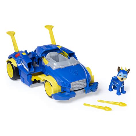 Buy Paw Patrol, Mighty Pups Super Paws Chase’s Powered Up Cruiser ...