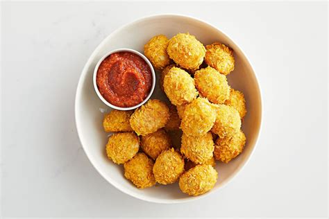 Healthy chicken nuggets with tomato dipping sauce