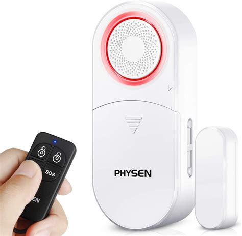 PHYSEN Wireless Door Sensor Chime Alarm Contact Sensor with Remote Control Window Open Sensor ...