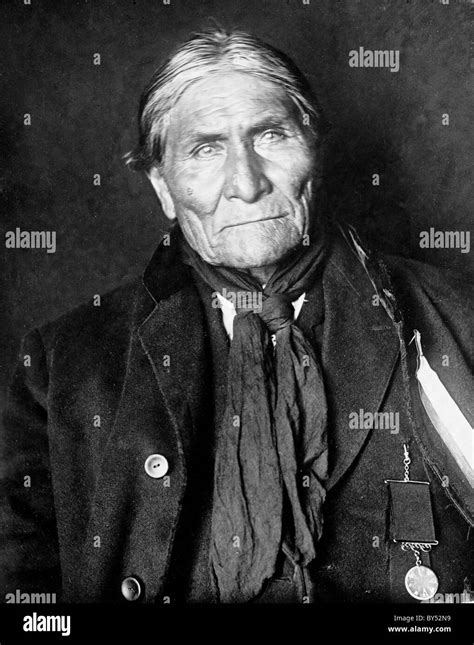 Geronimo, Native American leader of the Chiricahua Apache Stock Photo - Alamy