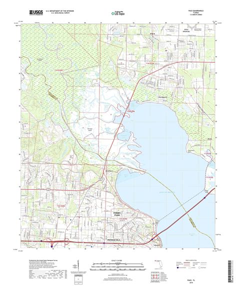 MyTopo Pace, Florida USGS Quad Topo Map