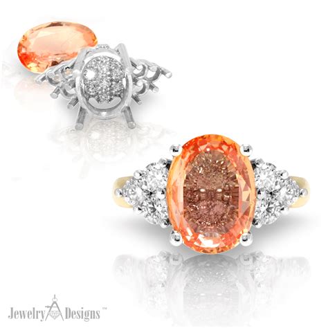 Padparadscha Sapphire Ring - Jewelry Designs Blog