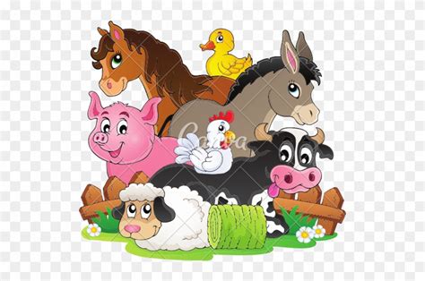 Printable Printable Cartoon Farm Animals Clipart - bmp-extra