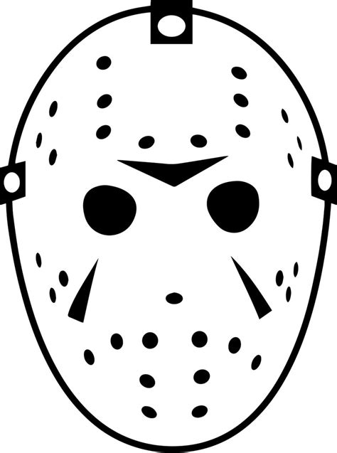 Jason Mask Friday the 13th Movie SVG cut file digital download Clip Art ...