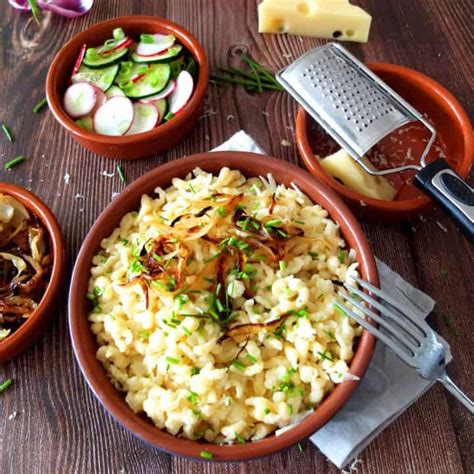 Käsespätzle - Cheese spaetzle with caramelized onions - My Dinner