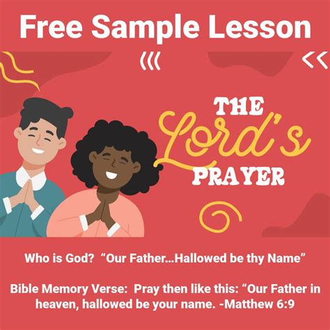 "Our Father" Free Lesson for Kids on the Lord's Prayer | Sunday School ...