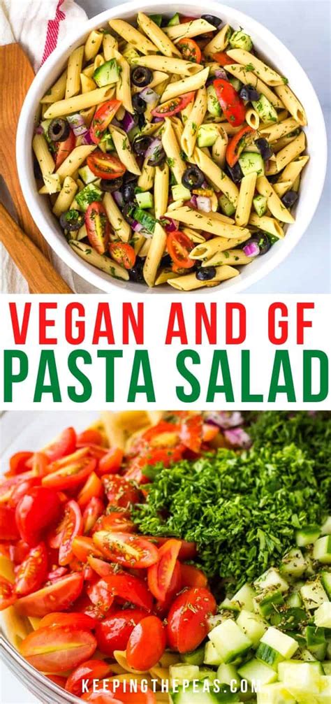 Gluten Free Pasta Salad | Vegan and Oil Free - Keeping the Peas