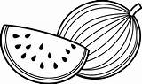 Watermelon Coloring Pages Kids Melon Water Drawing Printable Colouring  sketch template