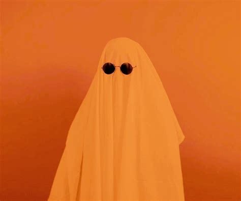 orange aesthetic ghost with sunglasses | Orange aesthetic, Aesthetic colors, Aesthetic images