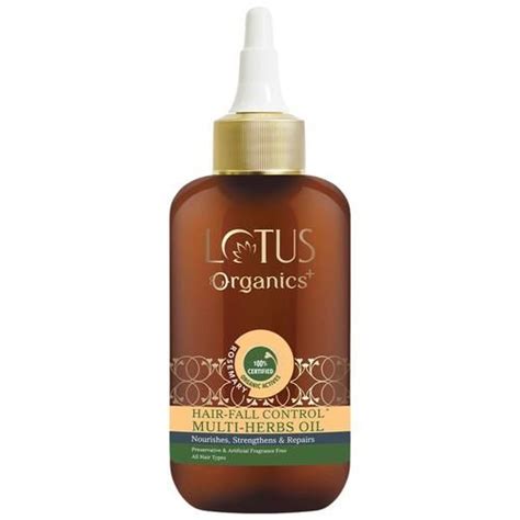 Buy Lotus Organics+ Hair Fall Control Multi-Herbs Hair Oil - Rosemary ...