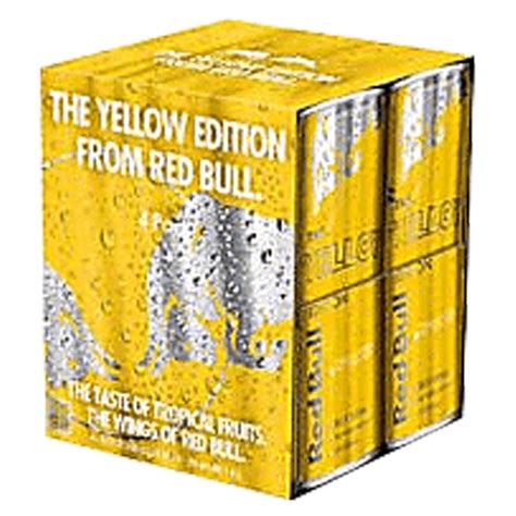 Red Bull Yellow Edition, Tropical Energy Drink 4pk 8.4oz : Drinks fast ...