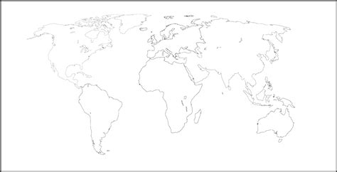 Mapa De Los Continentes Para Colorear - Estudiar