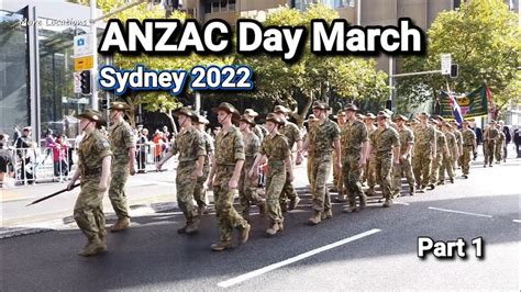 ANZAC Day March | Sydney 2022 (Part 1) - YouTube