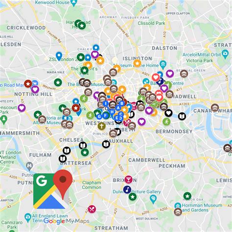 All the best spots in London, on a Google Map! 2022 Travel Guide