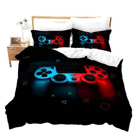 Game Comforter Sets Bed in A Bag for Boys Teen Kids,Honeycomb Gaming ...