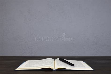 Open Bible. Holy Bible on the Table. Pen and Notepad. Stock Image - Image of open, brown: 253822399