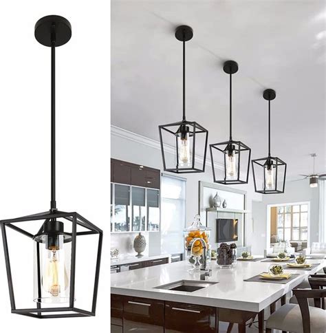 Farmhouse Black Pendant Light Fixture