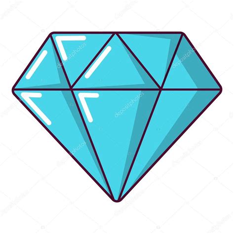 Diamond icon, cartoon style — Stock Vector © ylivdesign #190195186