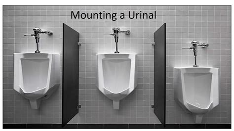 How to install a Urinal Trim phase - YouTube