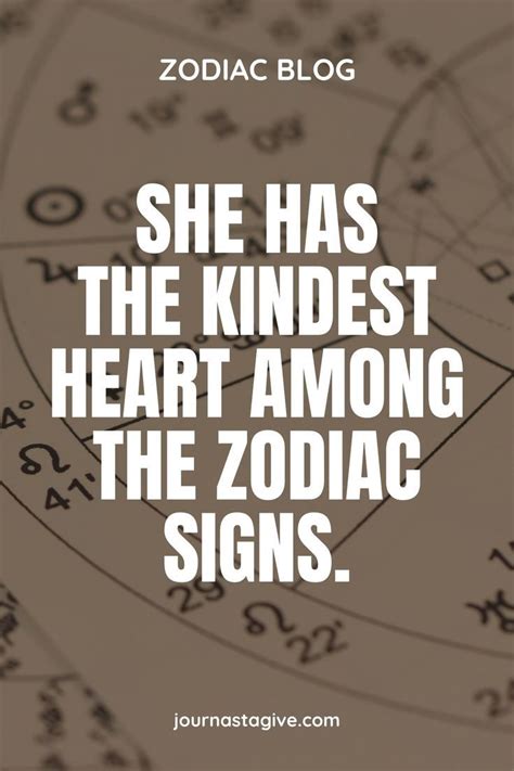 She has the kindest heart among the zodiac signs. They have the most empathy towards people ...