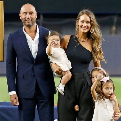 Derek Jeter's 3 Daughters Join Him At Yankee Stadium During Baseball ...