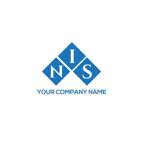 NIS letter logo design on WHITE background. NIS creative initials letter logo concept. NIS ...