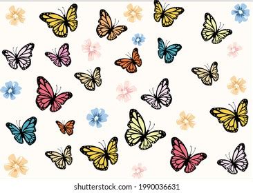 Butterfly Vector Hand Drawn Design Stock Vector (Royalty Free) 1990036631 | Shutterstock