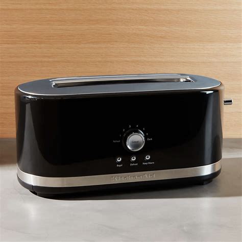 KitchenAid Onyx Black 4-Slice Long Slot Toaster + Reviews | Crate and ...