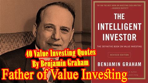 Benjamin Graham || Father of Value Investing || 40 Value Investing ...