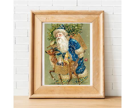 Santa Claus Print, Vintage Santa Claus Print, Santa Print, Santa Claus ...