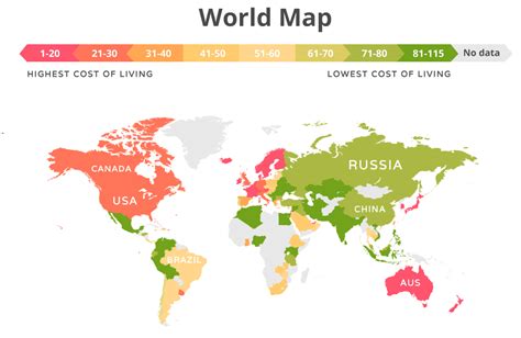 Cost of Living Around the World 2018 | MoveHub | Best places to live ...