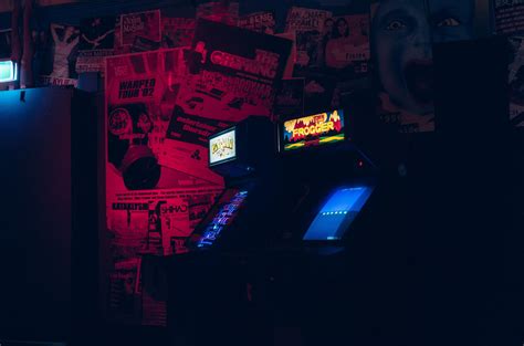 Wallpaper : arcade cabinet, bar, video games, dark, photography, Pacman, frogger 2271x1500 ...