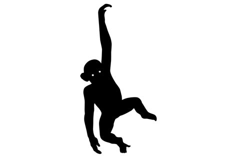 Monkey Silhouette Graphic by iDrawSilhouettes · Creative Fabrica