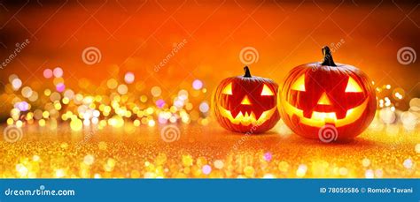 Halloween Pumpkin with Lights Stock Photo - Image of holiday, gourd ...