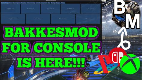 How to get BakkesMod on console in Rocket League PS4/PS4/XBOX/SWITCH!BakkesMod is here on ...