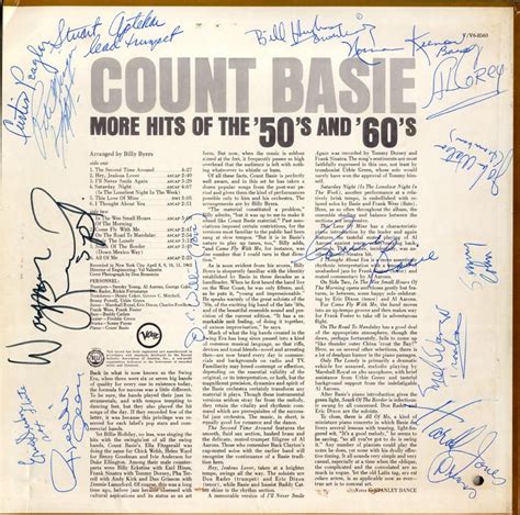 Count Basie More Hits of the 50's and 60's V6-8563 (LP) (SIGNED) by ...