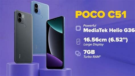 Poco C51, a budget smartphone debuts in India. Check price, specifications, more | Mint