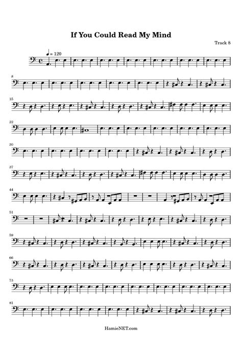 If You Could Read My Mind Sheet Music - If You Could Read My Mind Score ...