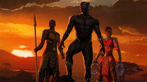 Wallpaper Black Panther, Africa, 2018 movie 1920x1080 Full HD Picture ...