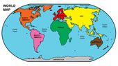 Clip art world map oceans color labeled abcteach inside – Clipartix