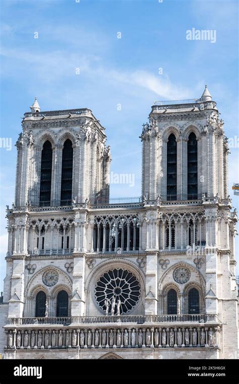 Notre Dame de Paris monument in Paris, France. Medieval Catholic ...