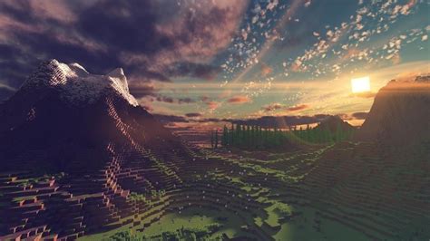 minecraft aesthetics shaders | Пейзажи, Природа, Эстетика