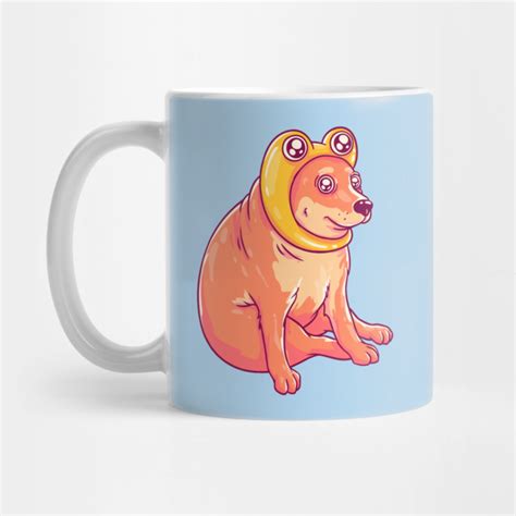 Cheems Frog - Yellow Frog Hat - Cheems - Mug | TeePublic